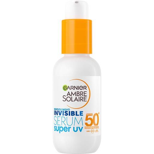 Garnier ambre solaire invisible serum spf50+ super uv siero protettivo 30 ml