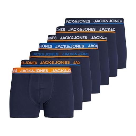 JACK & JONES boxer da uomo jack & jones basic trunk (confezione da 7)