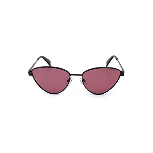 Polaroid pld 6071/sx occhiali da sole donna, nero/rosa, 56/17/140