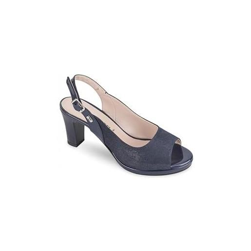 Valleverde scarpe decolte sandalo donna 28341 eco pelle blu originale pe 2022 taglia 41 colore blu