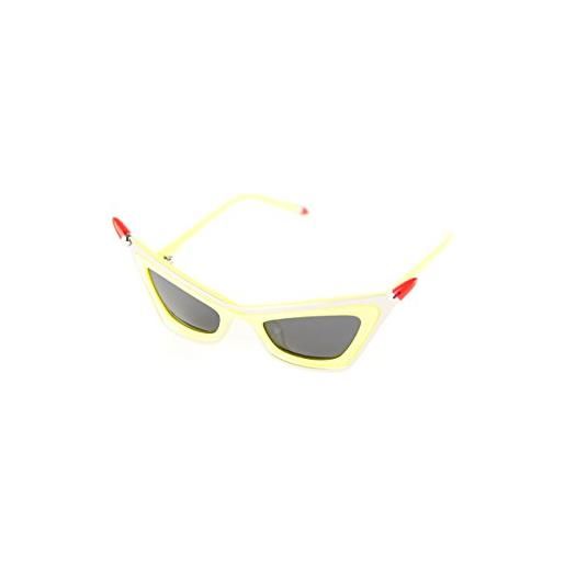 Moschino mo-822s-04 occhiali da sole, giallo (yellow), 48 donna