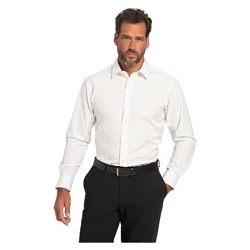 JP 1880 camicia da lavoro, maniche lunghe, colletto a centro, vestibilità comoda, bianco neve, l uomo