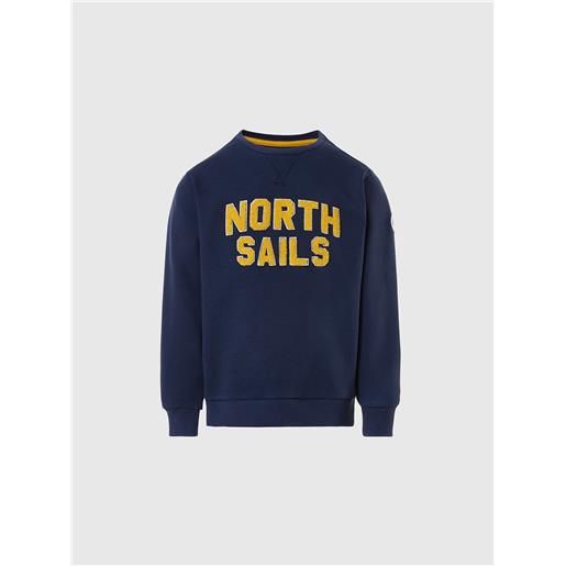 North Sails - felpa stile college, navy blue