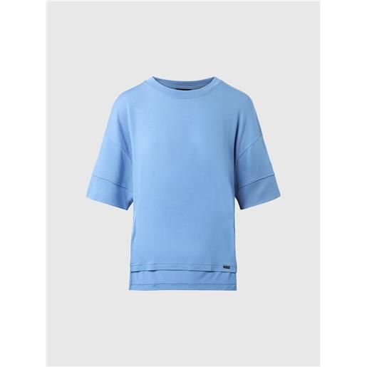 North Sails - t-shirt in modal e tencel, cornflower blue