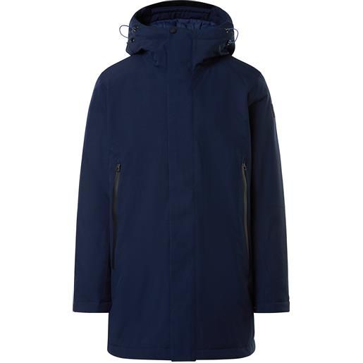 North Sails - trench in poliestere riciclato, navy blue