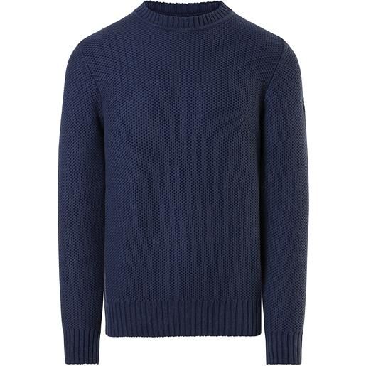 North Sails - maglione in lana e cotone, denim blue melange