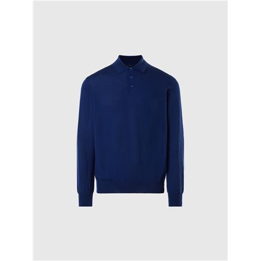North Sails - polo in hydrowool, ocean blue