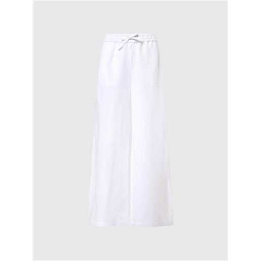 North Sails - pantaloni in lino e tencel, white