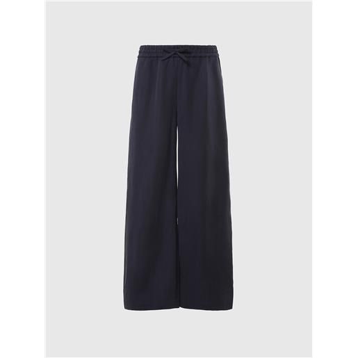 North Sails - pantaloni in lino e tencel, navy blue