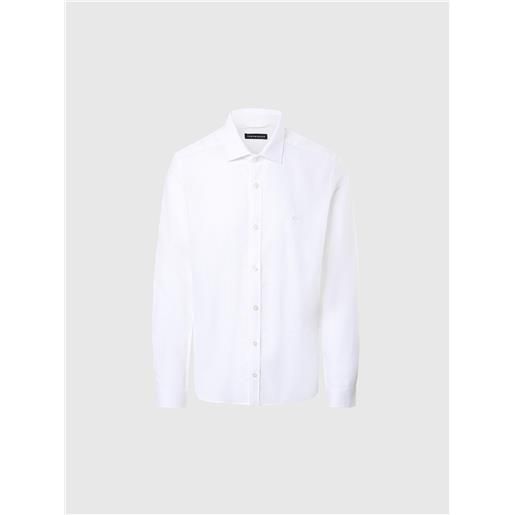 North Sails - camicia in lino, white