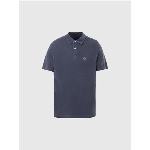 North Sails - polo in jersey riciclato, navy blue