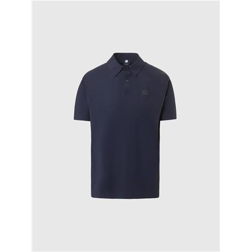 North Sails - polo in jersey riciclato, navy blue