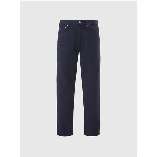 North Sails - pantalone in dobby stretch, navy blue