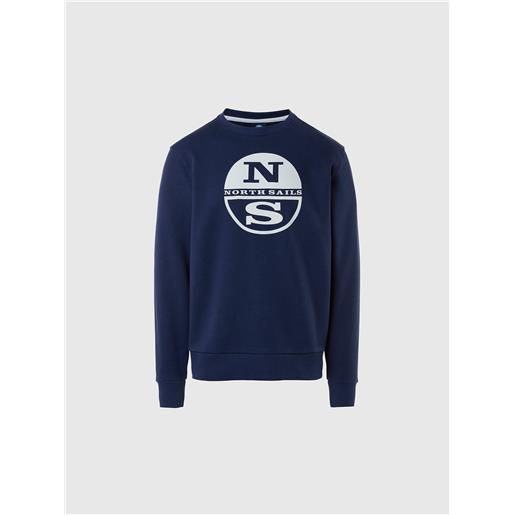 North Sails - felpa con stampa logo, navy blue