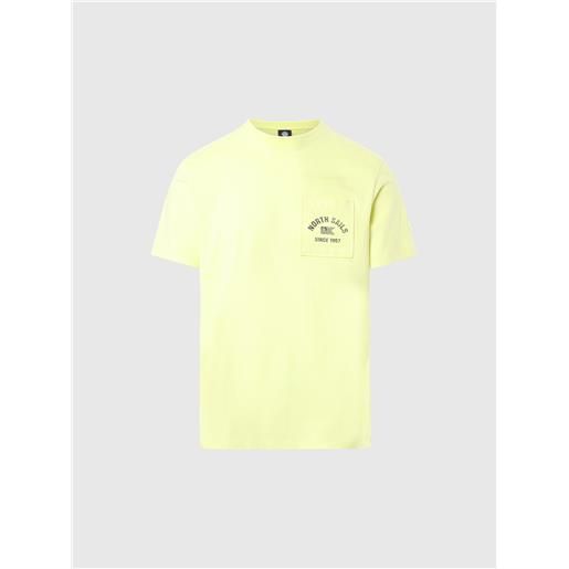North Sails - t-shirt con taschino, light sulphur