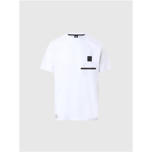 North Sails - t-shirt con taschino, white