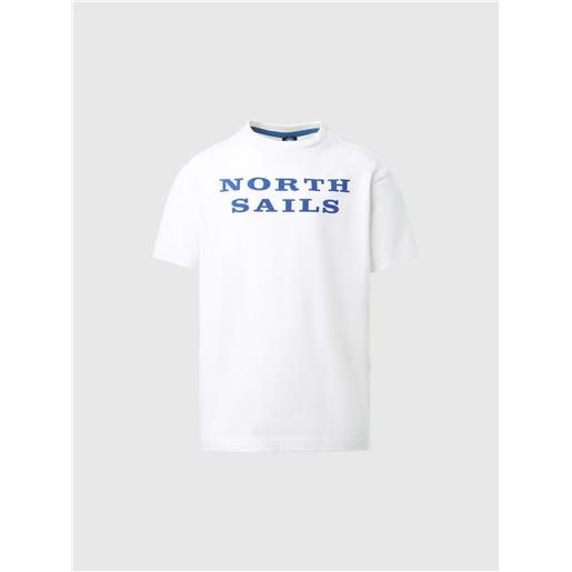 North Sails - t-shirt con stampa lettering, white