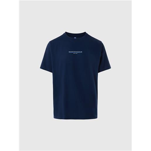 North Sails - t-shirt con stampa lettering, navy blue