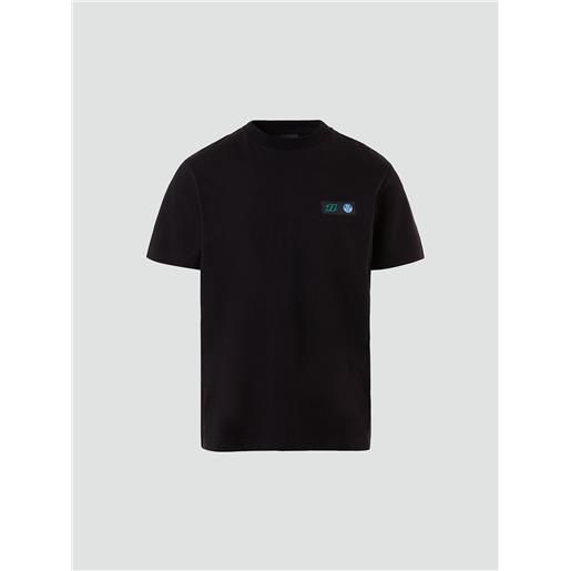 North Sails - t-shirt con stampa grafica, black