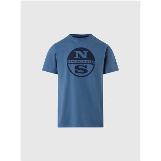 North Sails - t-shirt con logo stampato, winter sea