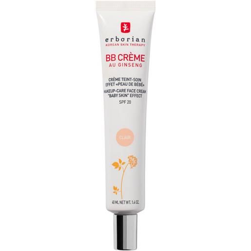 Erborian bb crème makeup-care face cream baby skin effect clair