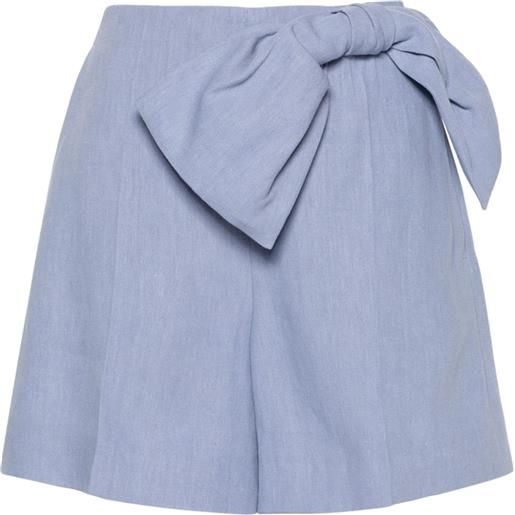 Chloé shorts a vita alta - blu