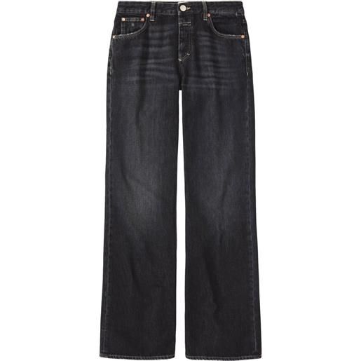 Closed jeans a gamba ampia gillan - nero