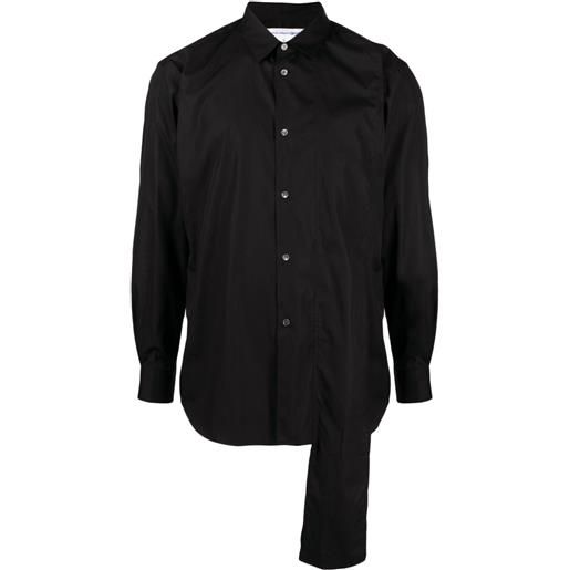 Comme Des Garçons Shirt camicia asimmetrica - nero