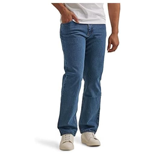 Wrangler zm200dx jeans, dark stonewash flex, 35w x 29l uomo