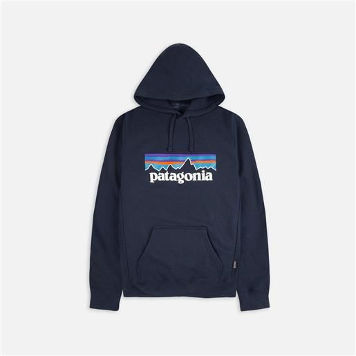 Patagonia p-6 logo uprisal hoodie new navy uomo