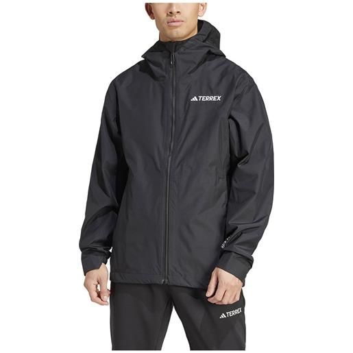 Adidas multi 2.5l rain dry jacket nero l uomo