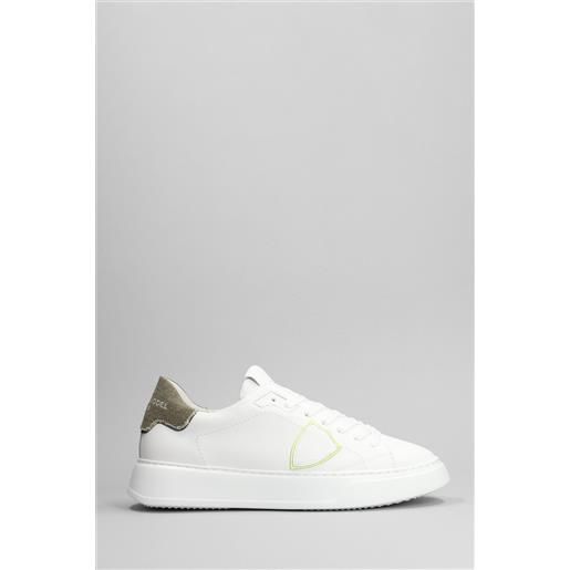 Philippe Model sneakers temple low in pelle bianca