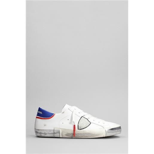 Philippe Model sneakers prsx low in pelle bianca