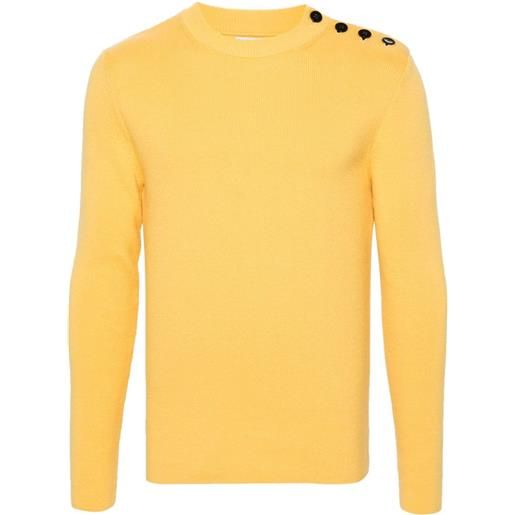 FURSAC maglione con bottoni - giallo