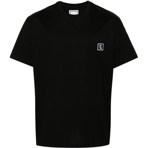 Wooyoungmi t-shirt con applicazione - nero