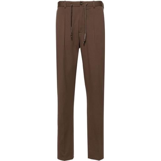 Circolo 1901 pantaloni dritti con pieghe - marrone