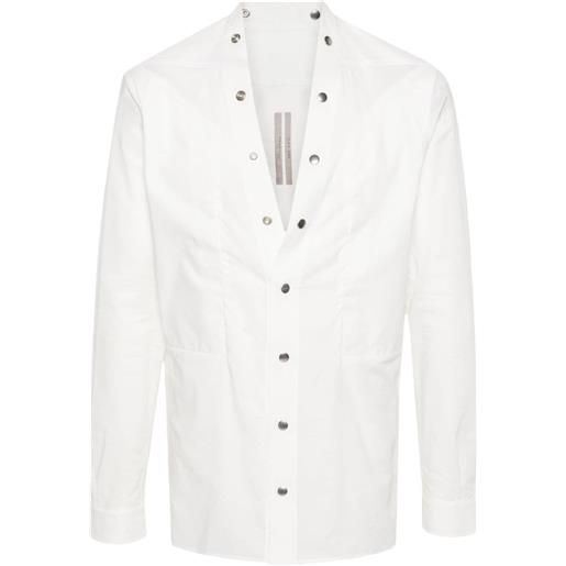 Rick Owens camicia larry fogpocket - bianco