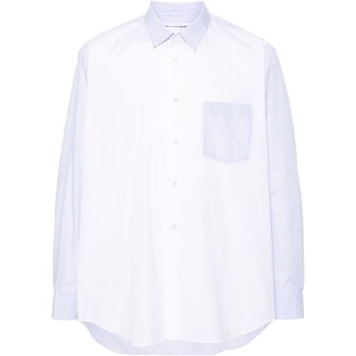 Comme Des Garçons camicia con design color-block - bianco