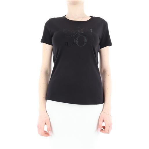 LIU-JO SPORT t-shirt donna nero/shine