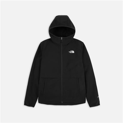 The North Face easy wind hooded full-zip jacket tnf black uomo