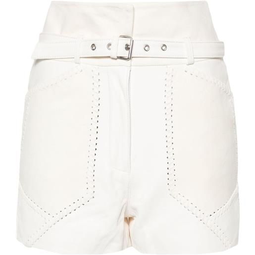 IRO shorts necati con inserti - bianco