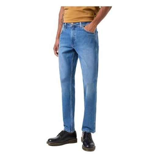 Wrangler greensboro jeans, nero (black night sky), 30w / 34l uomo