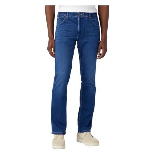 Wrangler greensboro jeans, blu (neptun), 30w / 34l uomo
