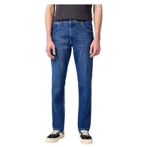 Wrangler greensboro jeans, blu (new favorite), 42w / 32l uomo
