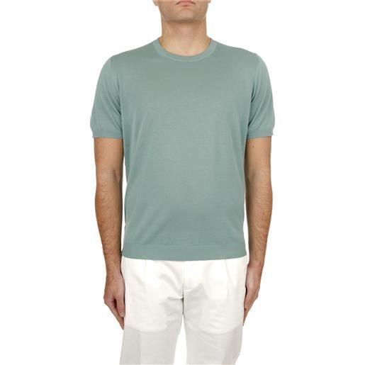 Drumohr t-shirt in maglia uomo verde