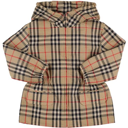 BURBERRY giacca a vento in poly check