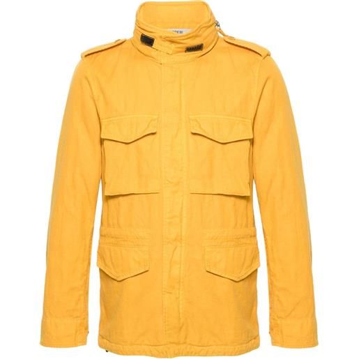 ASPESI giacca field con zip - giallo