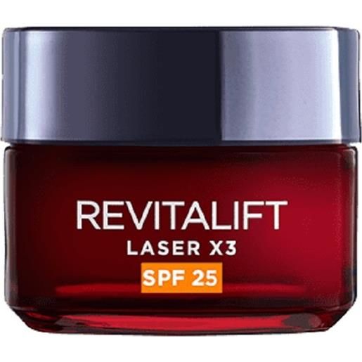 Loreal l'oréal revitalift laser x3 spf25 crema da giorno 50 ml
