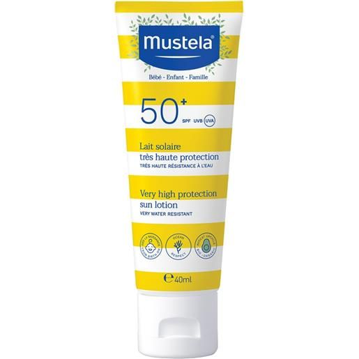 Mustela sun spf50+ latte protettivo per bambini 40 ml