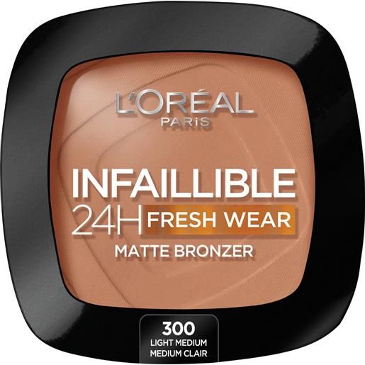 Loreal l'oréal infaillible 24h fresh wear bronzer per il viso light medium